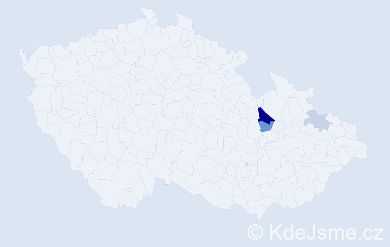 Příjmení: 'Rossipal', počet výskytů 7 v celé ČR