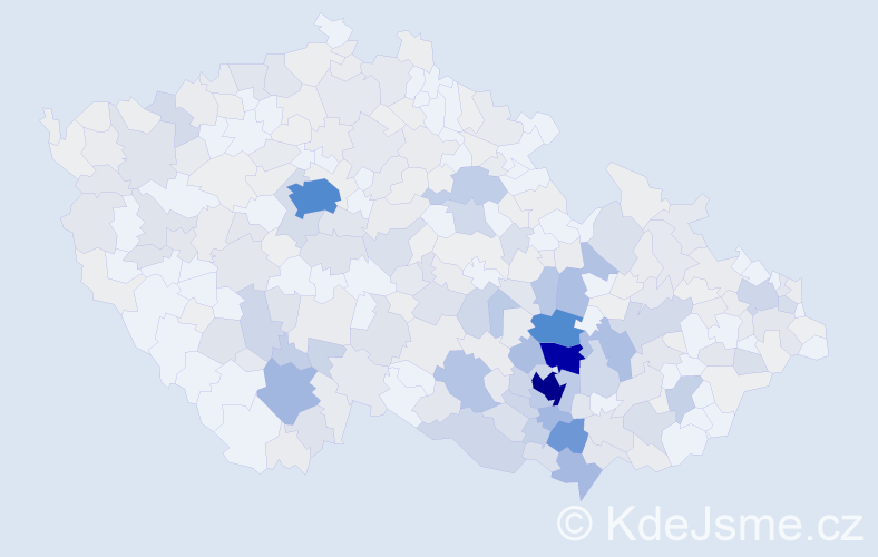 Příjmení: 'Nečas', počet výskytů 1910 v celé ČR