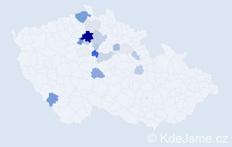 Příjmení: 'Vostruha', počet výskytů 51 v celé ČR