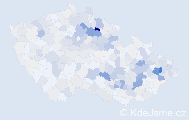 Příjmení: 'Bajerová', počet výskytů 1357 v celé ČR