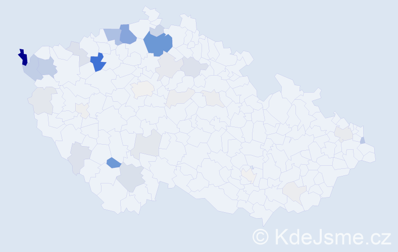 Příjmení: 'Džudža', počet výskytů 138 v celé ČR