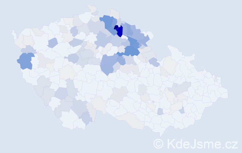 Příjmení: 'Havrda', počet výskytů 681 v celé ČR