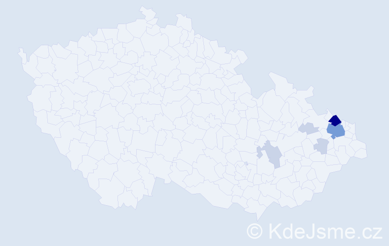 Příjmení: 'Barabasch', počet výskytů 20 v celé ČR