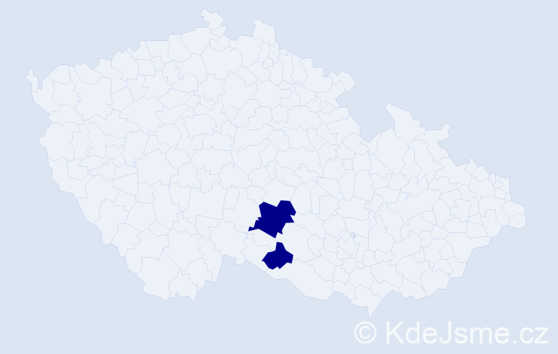 Příjmení: 'Kasis', počet výskytů 2 v celé ČR