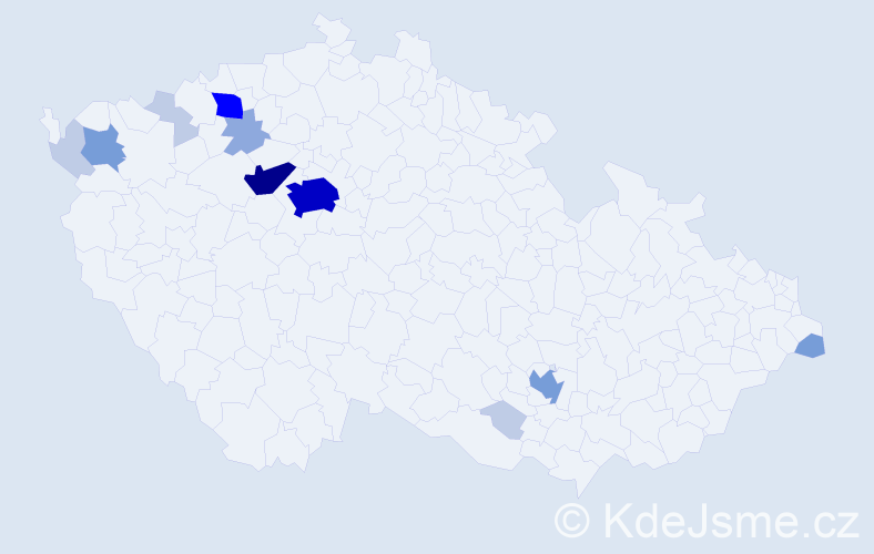 Příjmení: 'Karfusová', počet výskytů 41 v celé ČR