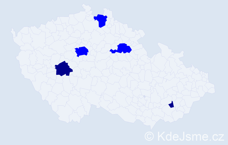 Příjmení: 'Condrea', počet výskytů 7 v celé ČR