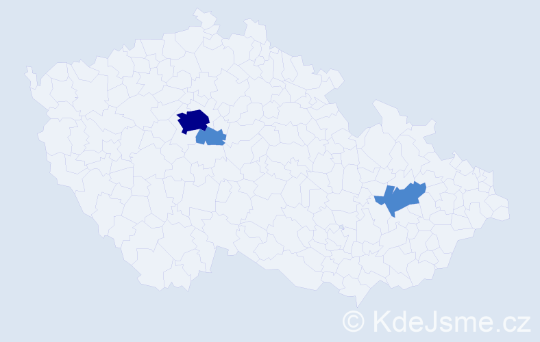 Příjmení: 'Löwitová', počet výskytů 5 v celé ČR