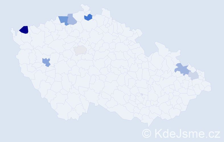 Příjmení: 'Waldstein', počet výskytů 10 v celé ČR