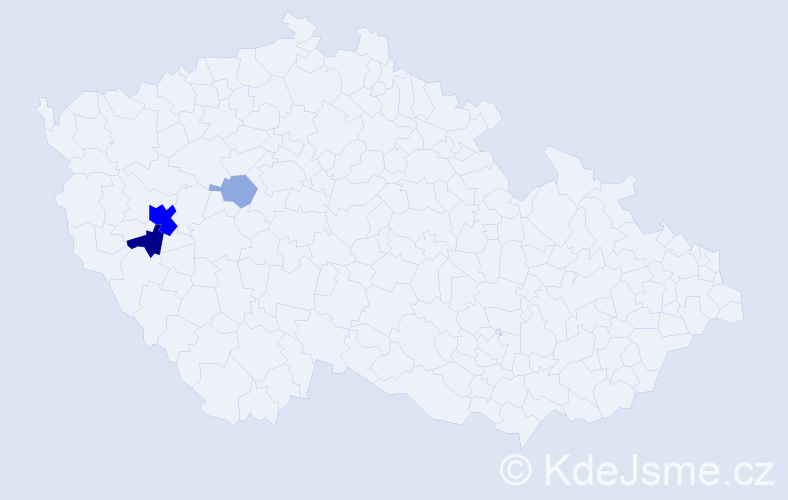 Příjmení: 'Landkamr', počet výskytů 10 v celé ČR
