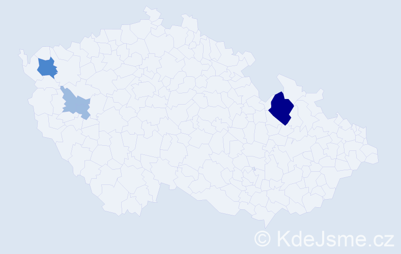 Příjmení: 'Sopper', počet výskytů 8 v celé ČR