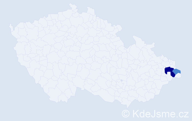 Příjmení: 'Luštinský', počet výskytů 6 v celé ČR