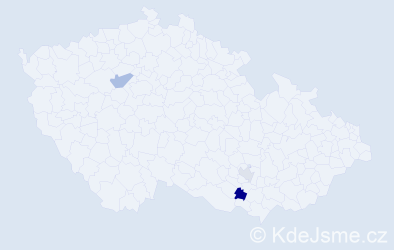 Příjmení: 'Buchmajer', počet výskytů 8 v celé ČR