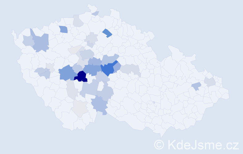Příjmení: 'Sosnovcová', počet výskytů 119 v celé ČR