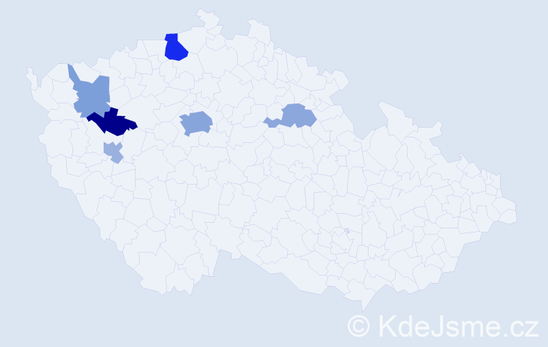 Příjmení: 'Kondratyev', počet výskytů 14 v celé ČR