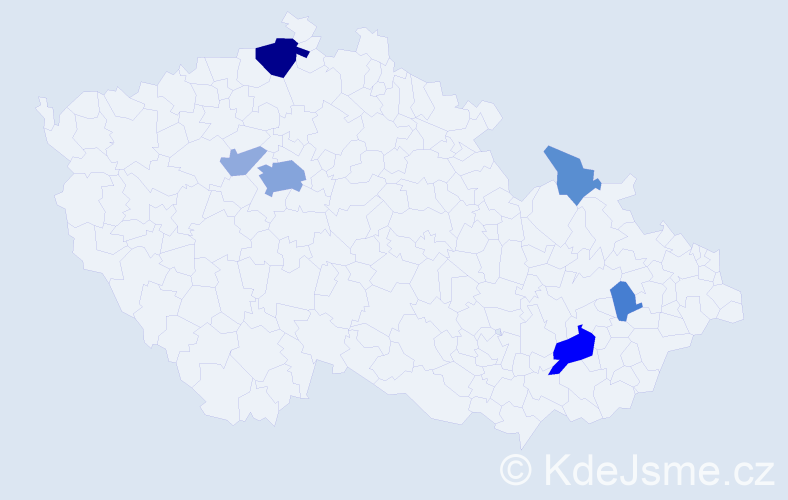 Příjmení: 'Saidi', počet výskytů 19 v celé ČR