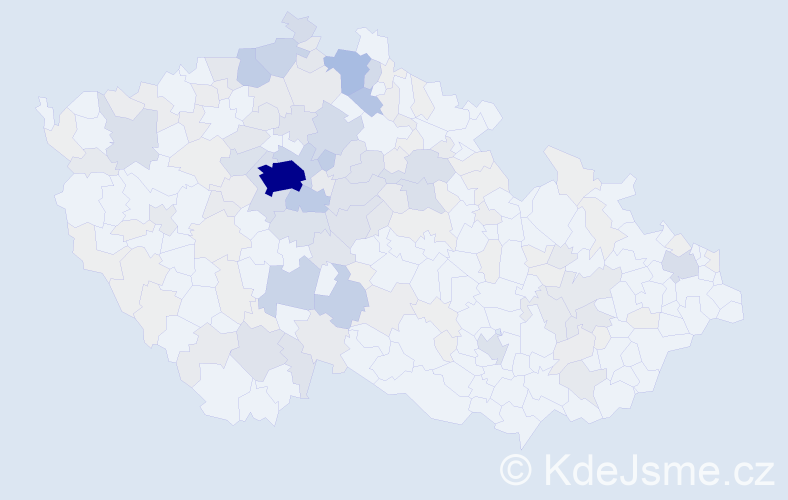 Příjmení: 'Roubíčková', počet výskytů 680 v celé ČR