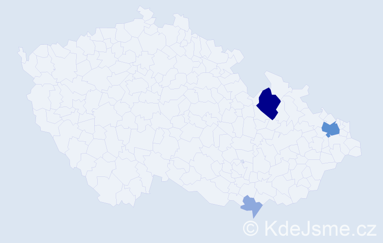 Příjmení: 'Diopanová', počet výskytů 22 v celé ČR