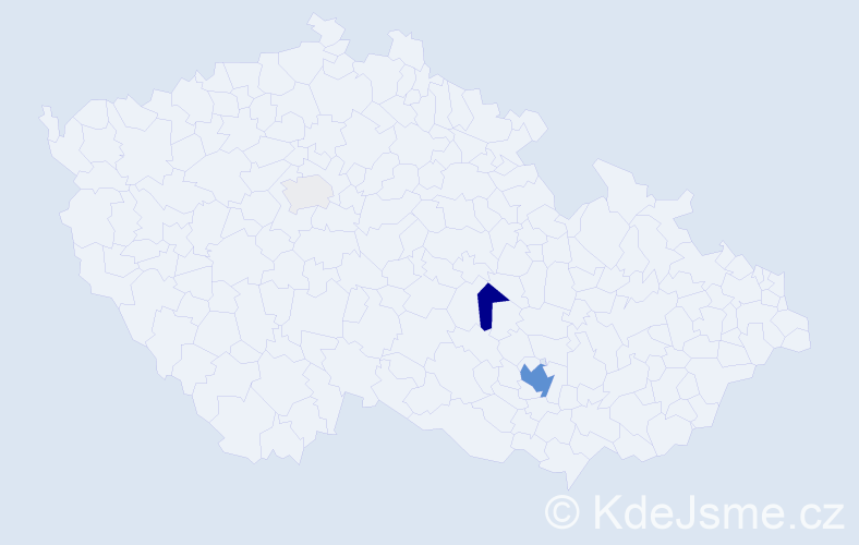 Příjmení: 'Horákovská', počet výskytů 13 v celé ČR