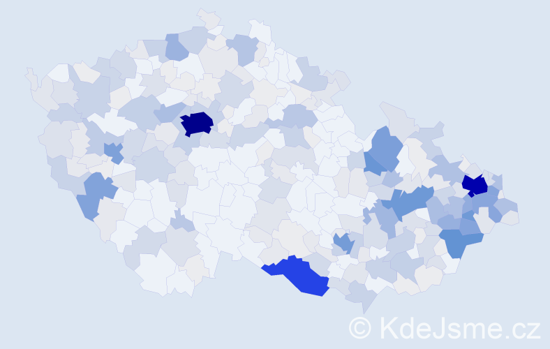 Příjmení: 'Drozdová', počet výskytů 1199 v celé ČR