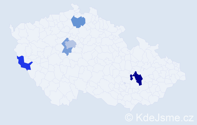 Příjmení: 'Basjuková', počet výskytů 9 v celé ČR