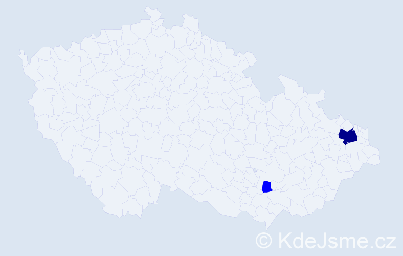 Příjmení: 'Szpaczek', počet výskytů 3 v celé ČR