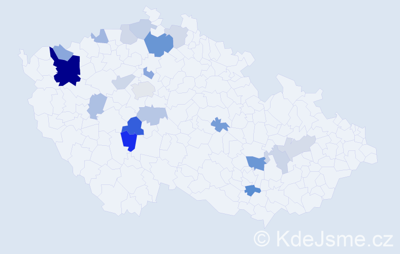 Příjmení: 'Hebert', počet výskytů 40 v celé ČR