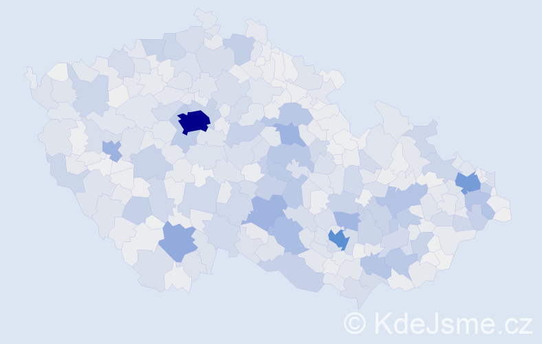 Příjmení: 'Němcová', počet výskytů 11523 v celé ČR