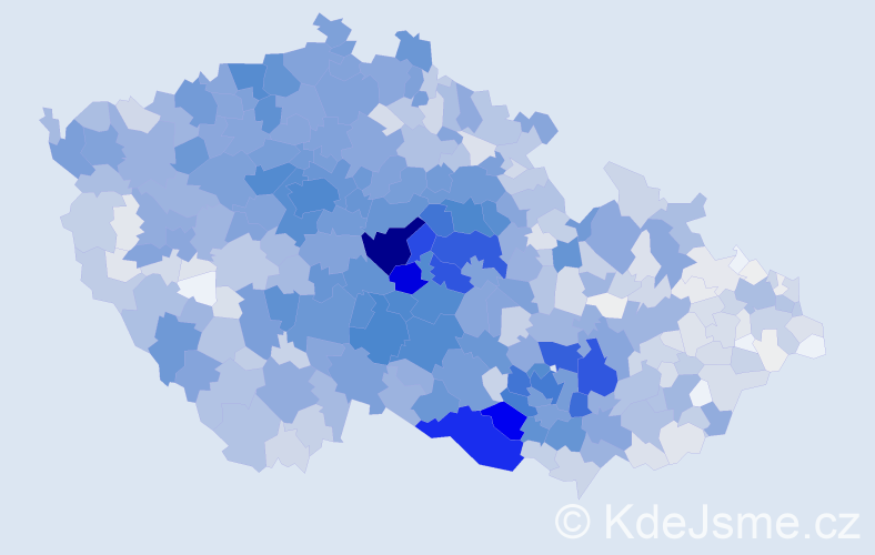 Příjmení: 'Jelínková', počet výskytů 10359 v celé ČR