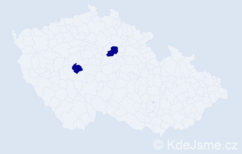 Příjmení: 'Štepánková', počet výskytů 2 v celé ČR