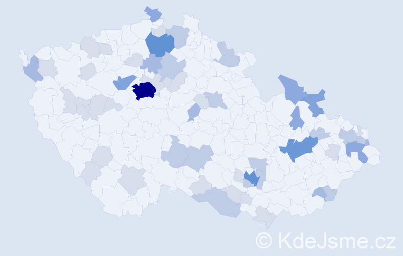 Příjmení: 'Poliaková', počet výskytů 134 v celé ČR
