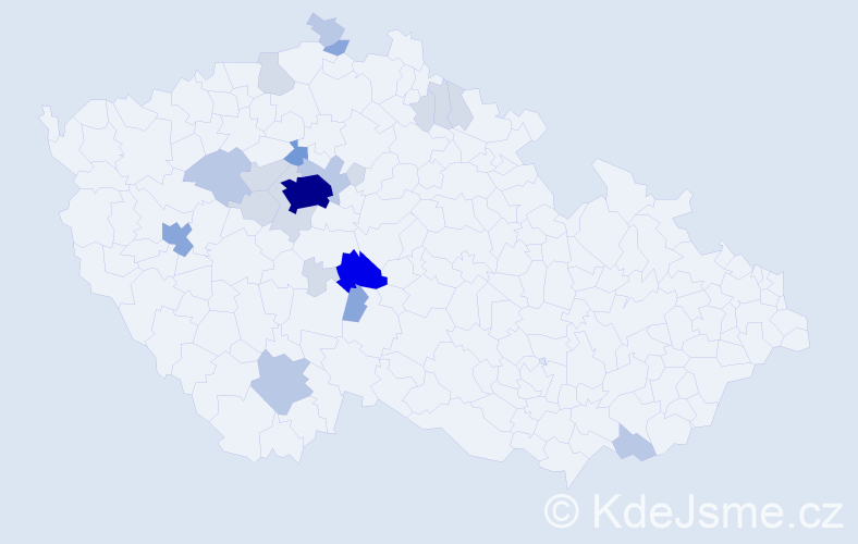 Příjmení: 'Lejčko', počet výskytů 70 v celé ČR