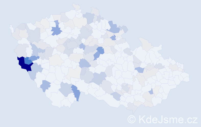 Příjmení: 'Forstová', počet výskytů 431 v celé ČR
