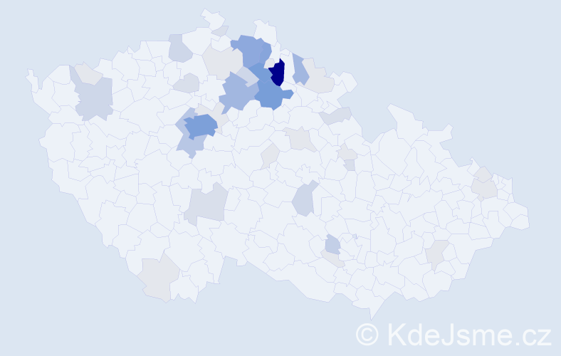 Příjmení: 'Mikule', počet výskytů 158 v celé ČR