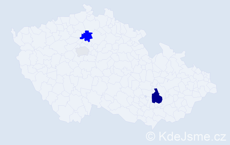 Příjmení: 'Kolenčáková', počet výskytů 6 v celé ČR