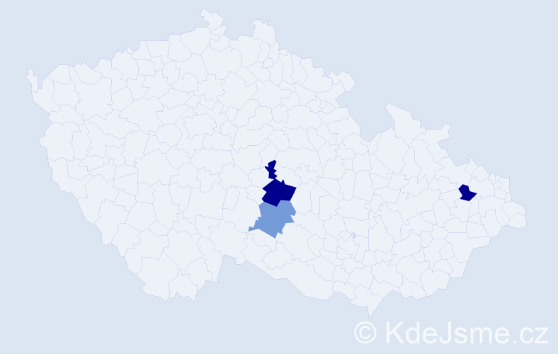 Příjmení: 'Gleixnerová', počet výskytů 4 v celé ČR