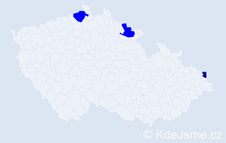 Příjmení: 'Siekierka', počet výskytů 4 v celé ČR