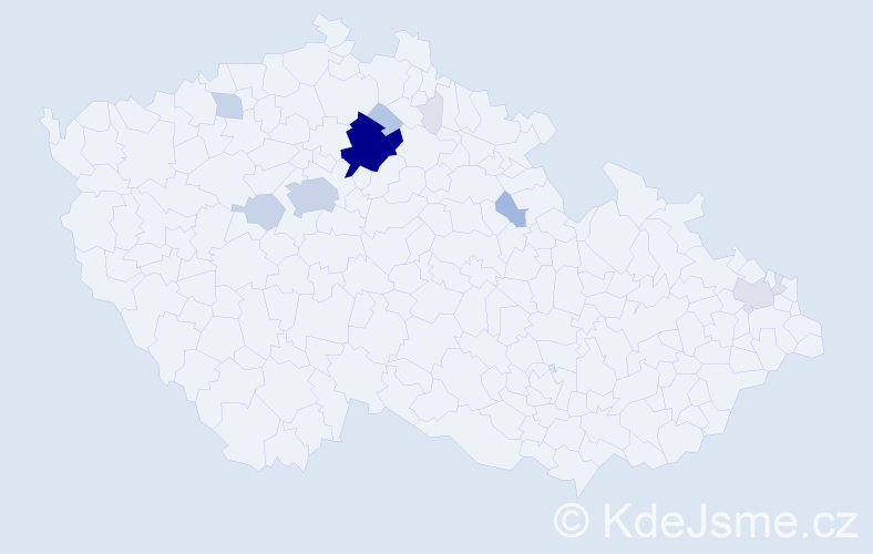 Příjmení: 'Repš', počet výskytů 41 v celé ČR
