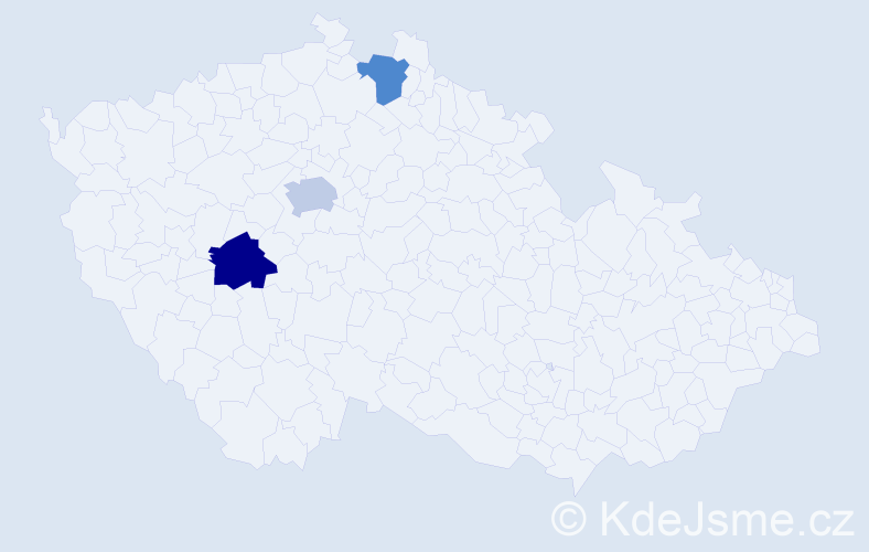 Příjmení: 'Blajer', počet výskytů 11 v celé ČR