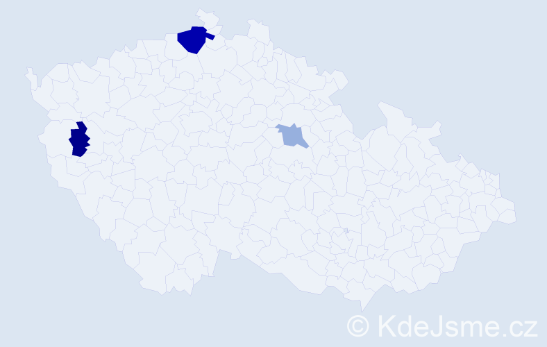 Příjmení: 'Kasič', počet výskytů 6 v celé ČR