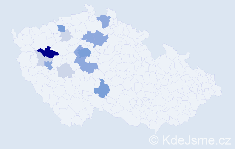 Příjmení: 'Bartásková', počet výskytů 42 v celé ČR