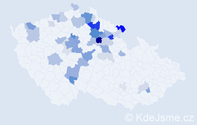 Příjmení: 'Drozenová', počet výskytů 121 v celé ČR