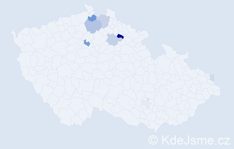 Příjmení: 'Kundrík', počet výskytů 14 v celé ČR