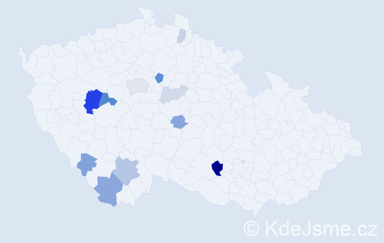 Příjmení: 'Bujko', počet výskytů 29 v celé ČR