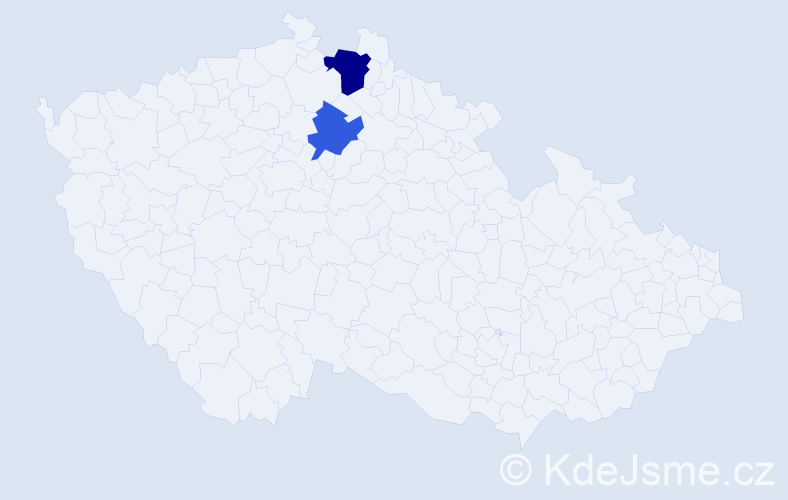 Příjmení: 'Brojer', počet výskytů 3 v celé ČR