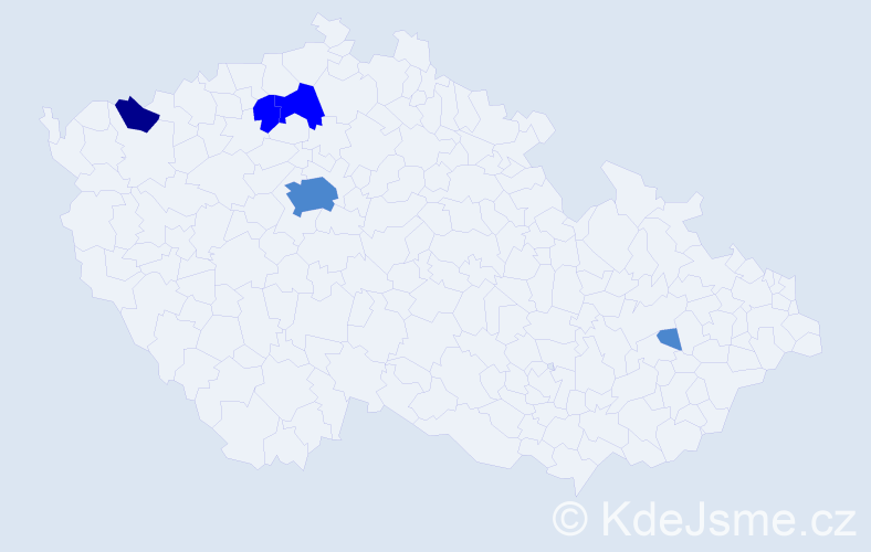 Příjmení: 'Matvijová', počet výskytů 9 v celé ČR