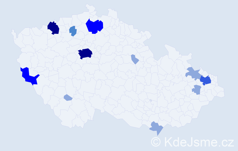 Příjmení: 'Blaščáková', počet výskytů 28 v celé ČR