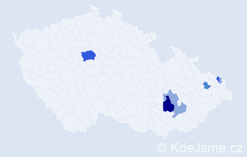 Příjmení: 'Teuchner', počet výskytů 16 v celé ČR