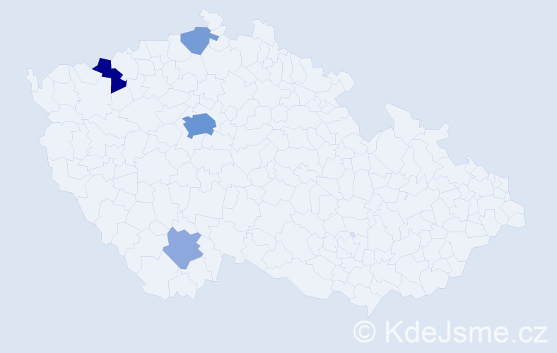 Příjmení: 'Brchlová', počet výskytů 15 v celé ČR