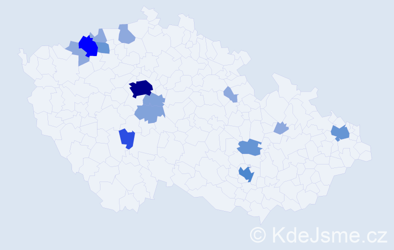Příjmení: 'Rottenberg', počet výskytů 41 v celé ČR