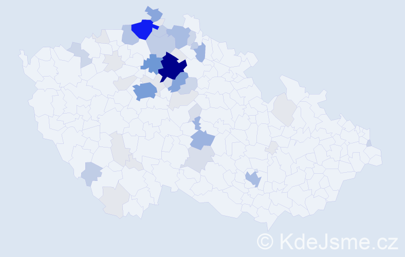 Příjmení: 'Hodboďová', počet výskytů 193 v celé ČR